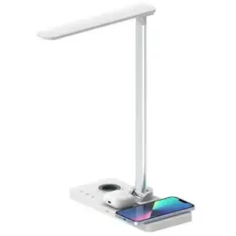 Veles @memorii 3-in-1 Wireless Charger with Desk Lamp White Display